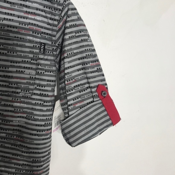 NWT DKNY Kids Size 6 graphic button down shirt top new - Picture 3 of 8
